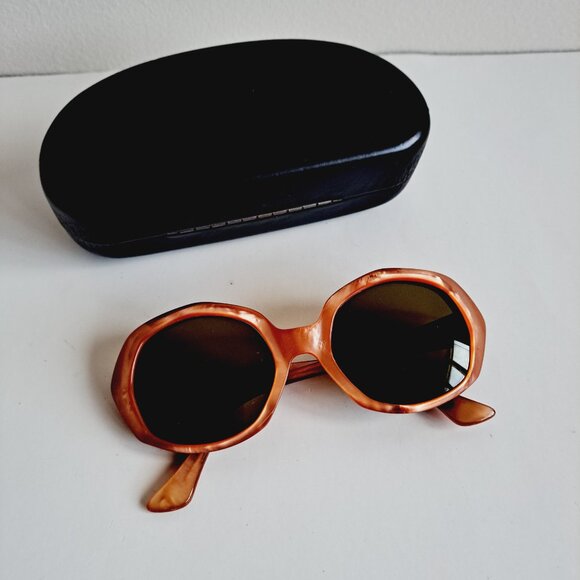 Women's L. Evrard Orange Frame Sunglasses France TWE - Picture 13 of 13